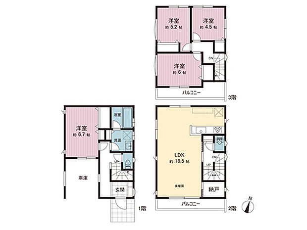 間取図です。図面と異なる場合は現況を優先させていただきます。
