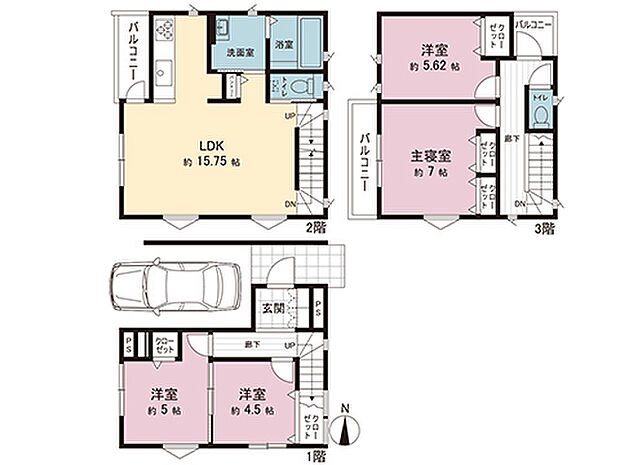 間取図です。図面と異なる場合は現況を優先させていただきます。