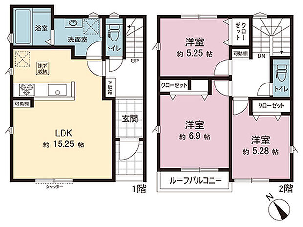 間取図です。図面と異なる場合は現況を優先させていただきます。