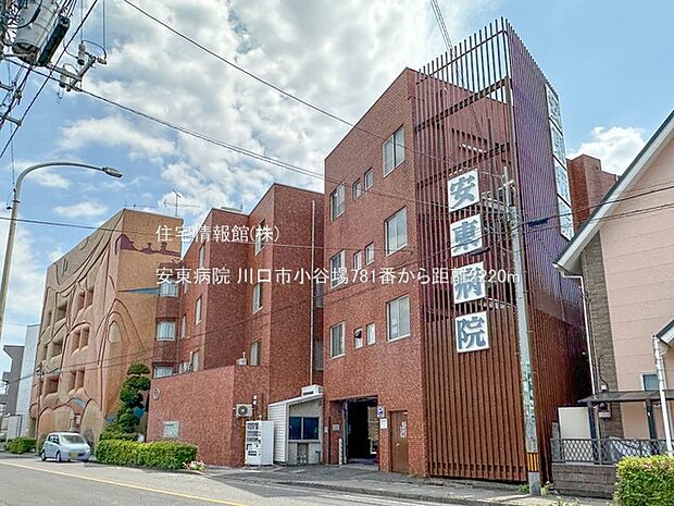 安東病院まで約2220m（徒歩28分）