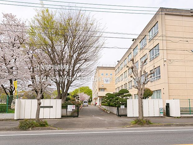 狭山市立柏原中学校まで約600m(徒歩8分)