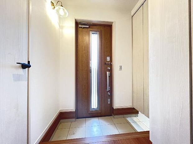 玄関がいつも片づくシューズインクローゼットがあります。