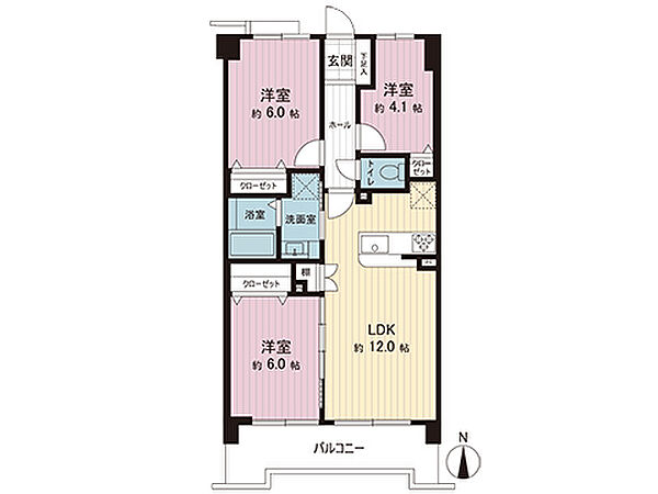 間取図です。図面と異なる場合は現況を優先させていただきます。
