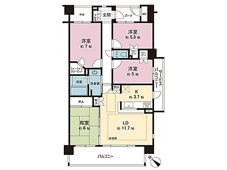 間取図です。図面と異なる場合は現況を優先させていただきます。