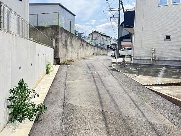 前面道路を含めた現地写真です。