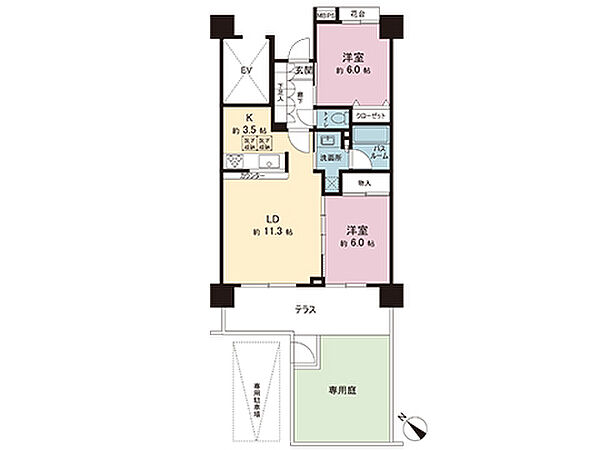 間取図です。図面と異なる場合は現況を優先させていただきます。