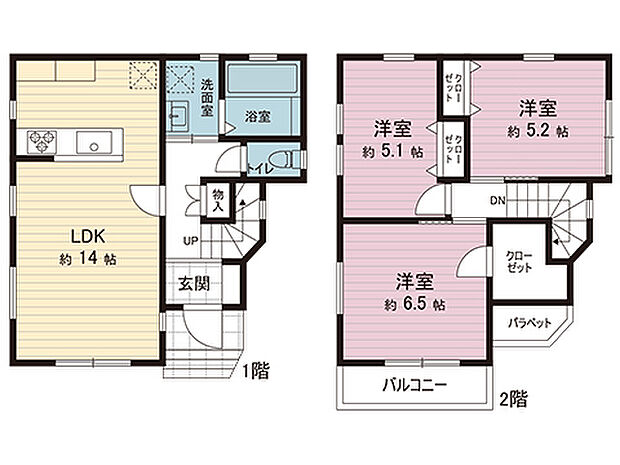 間取図です。図面と異なる場合は現況を優先させていただきます。