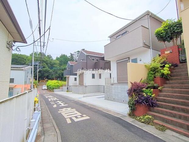 前面道路を含めた現地写真です。