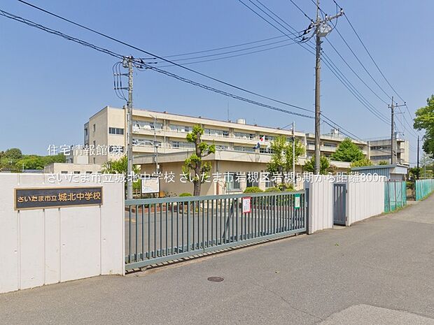 さいたま市立城北中学校まで約800m（徒歩10分）