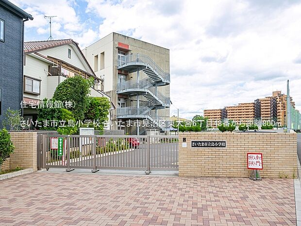 さいたま市立島小学校まで約800m（徒歩10分）