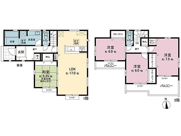 間取図です。図面と異なる場合は現況を優先させていただきます。
