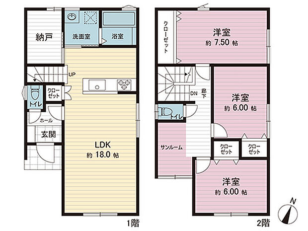 間取図です。図面と異なる場合は現況を優先させていただきます。