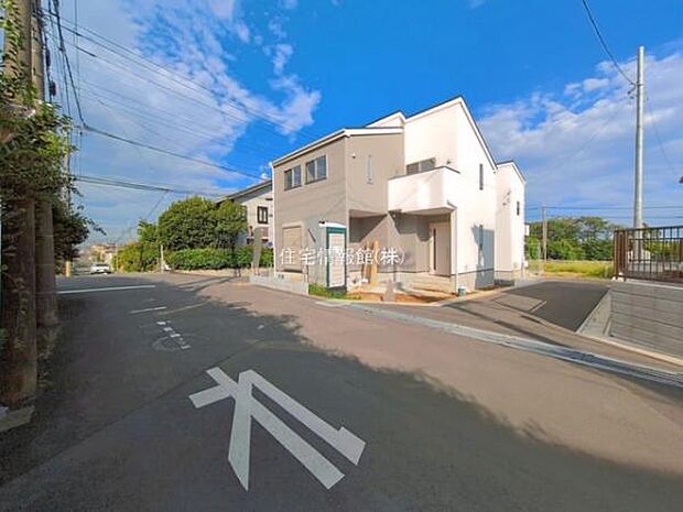 前面道路を含めた現地写真です。