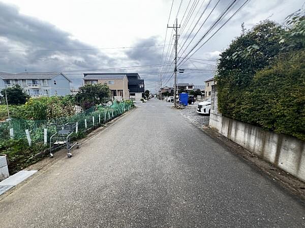 前面道路を含めた現地写真です。