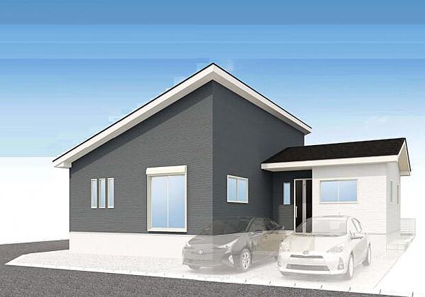 完成予想図（外観）：図面を基に描きおこしたもので、実際とは異なる場合がございます。