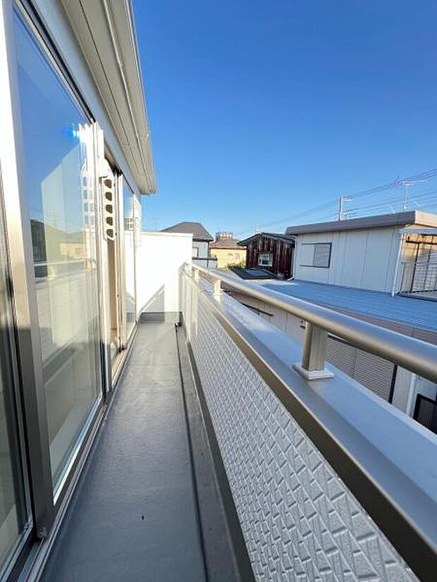 お洗濯ものを気持ち良く太陽の光で干せるのが嬉しいですね。