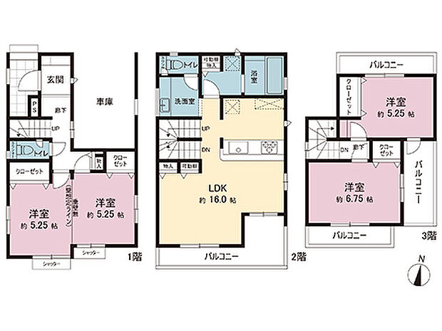 間取図です。図面と異なる場合は現況を優先させていただきます。