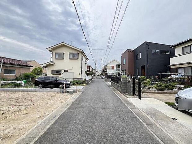 前面道路です。