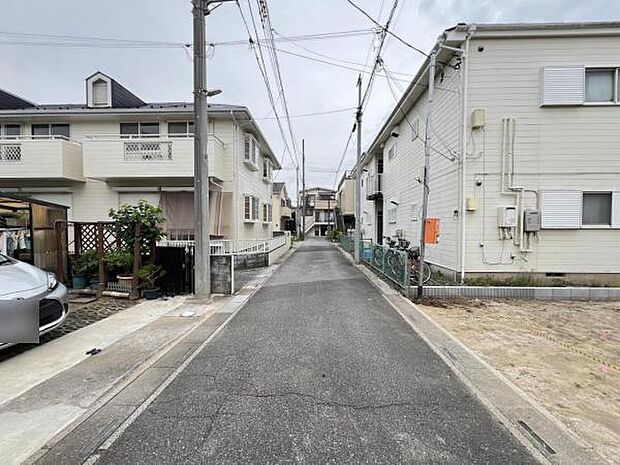 前面道路です。