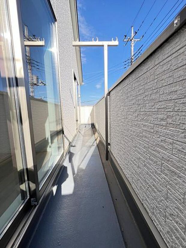お洗濯ものを気持ち良く太陽の光で干せるのが嬉しいですね。