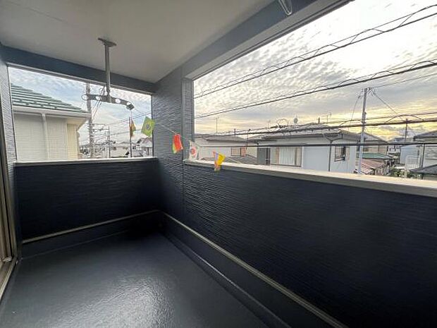 お洗濯ものを気持ち良く太陽の光で干せるのが嬉しいですね。