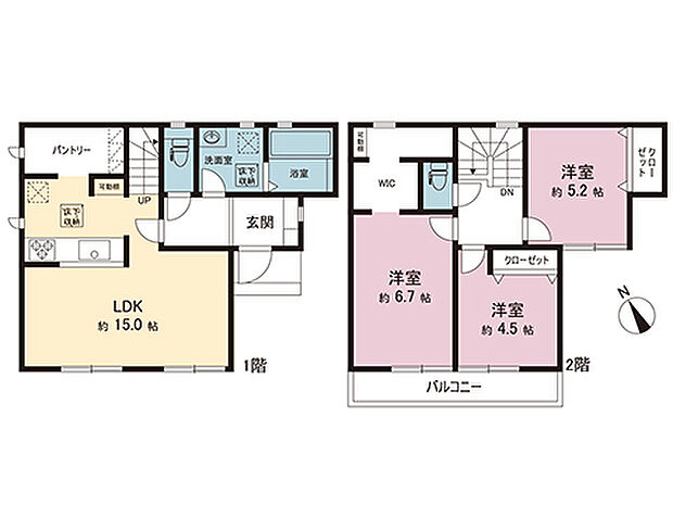 間取図です。図面と異なる場合は現況を優先させていただきます。
