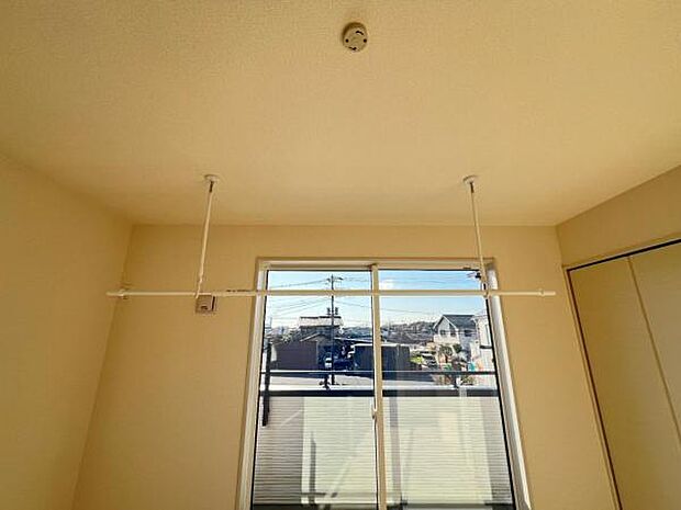 室内物干し金具付です