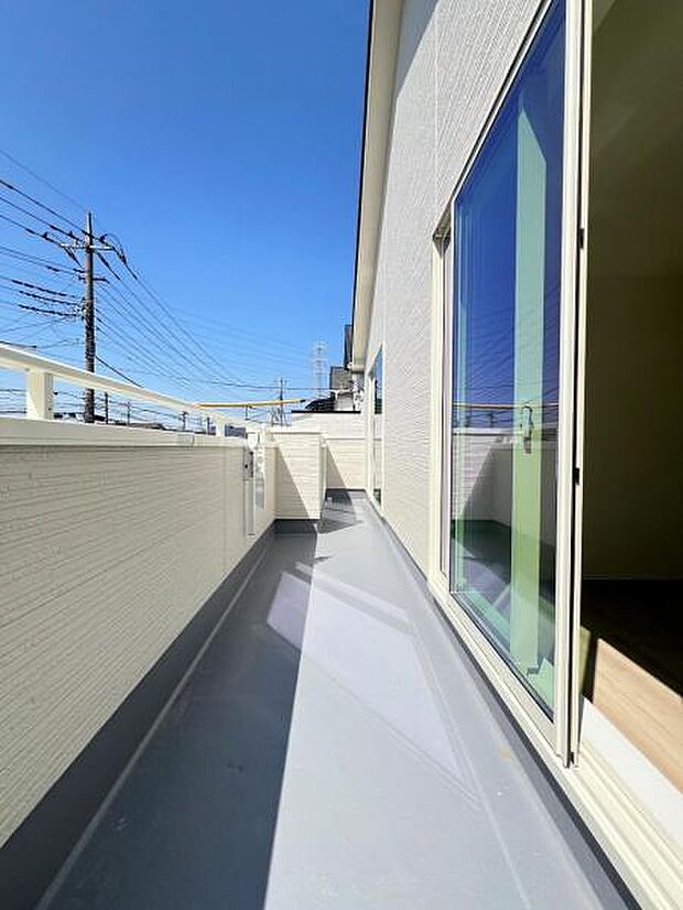 お洗濯ものを気持ち良く太陽の光で干せるのが嬉しいですね。