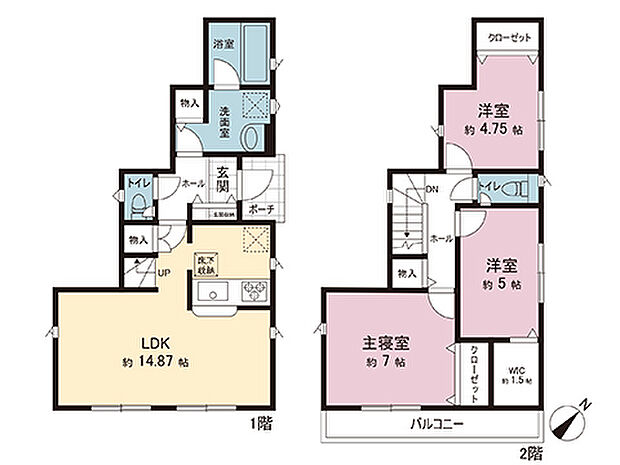 間取図です。図面と異なる場合は現況を優先させていただきます。
