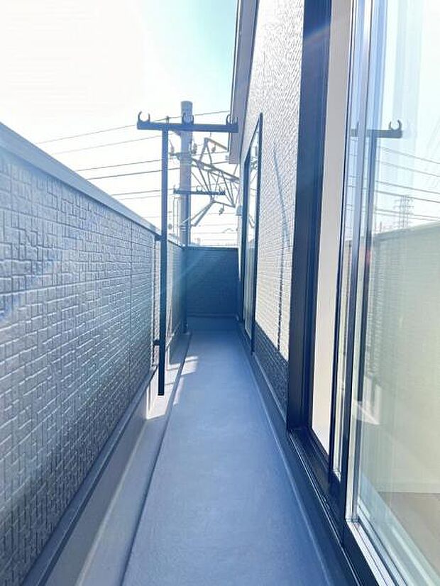 お洗濯ものを気持ち良く太陽の光で干せるのが嬉しいですね。