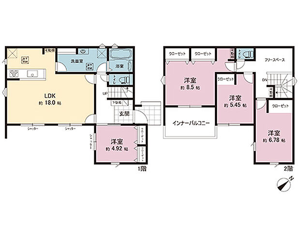 間取図です。図面と異なる場合は現況を優先させていただきます。