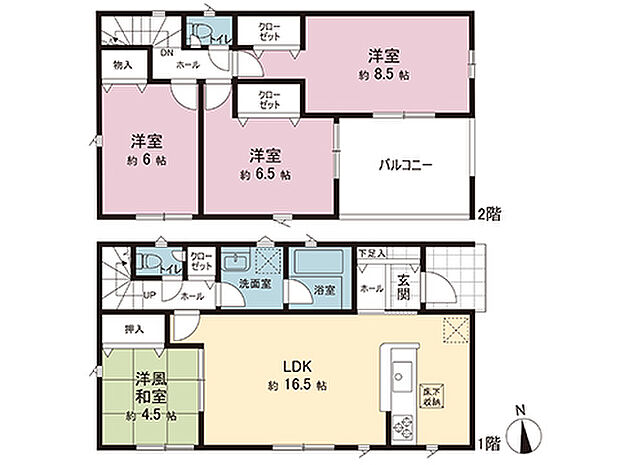 間取図です。図面と異なる場合は現況を優先させていただきます。