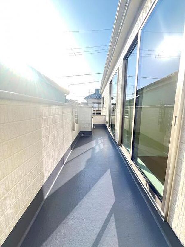 お洗濯ものを気持ち良く太陽の光で干せるのが嬉しいですね。