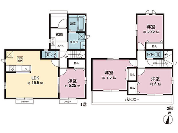 間取図です。図面と異なる場合は現況を優先させていただきます。