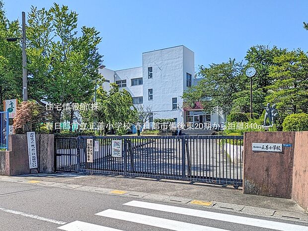 春日部市立正善小学校まで約340m（徒歩5分）