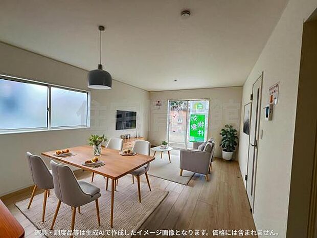 家族団らんの場所としてゆったりと居心地の良いリビングです。