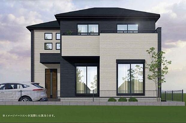 完成予想図(外観):図面を基に描きおこしたもので、実際とは異なる場合がございます。
