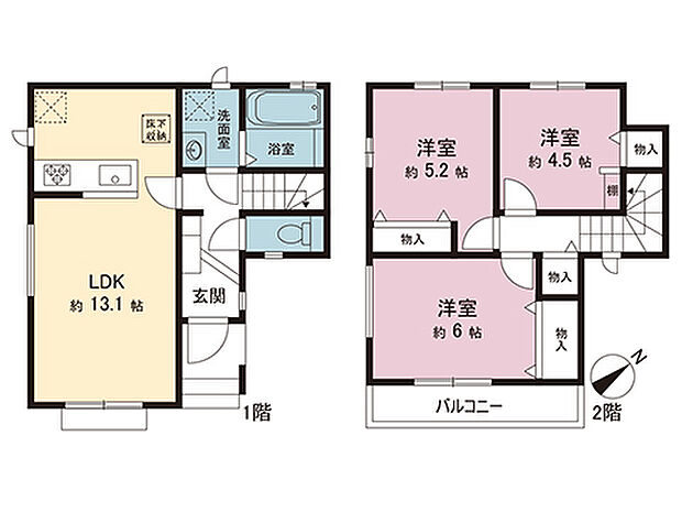 間取図です。図面と異なる場合は現況を優先させていただきます。
