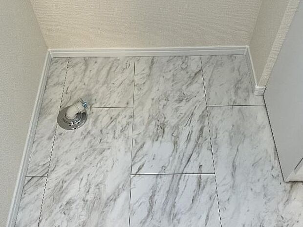 独立洗面台の横にはランドリースペースがございます。