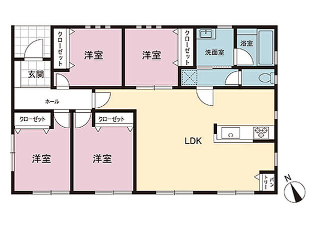 間取図です。図面と異なる場合は現況を優先させていただきます。