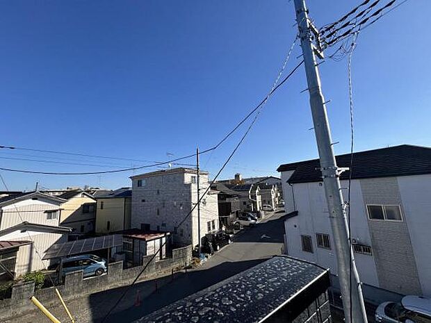 前面棟無しの開放感のある眺望です。