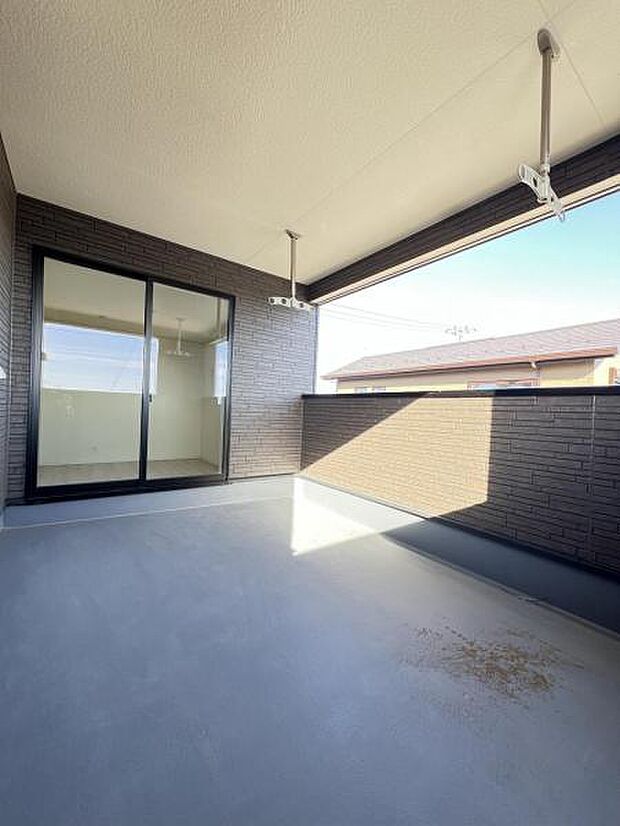 お洗濯ものを気持ち良く太陽の光で干せるのが嬉しいですね。