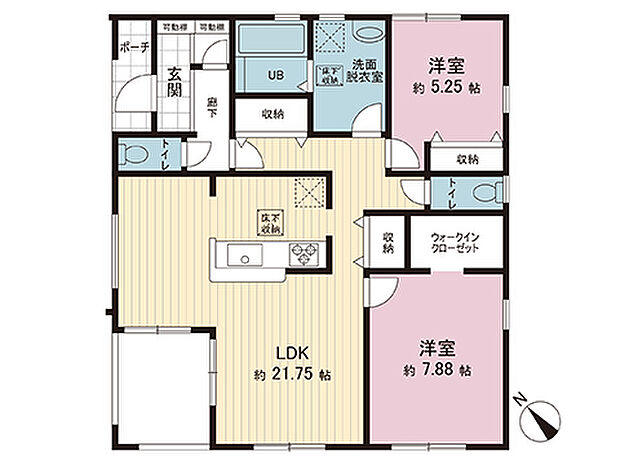 間取図です。図面と異なる場合は現況を優先させていただきます。