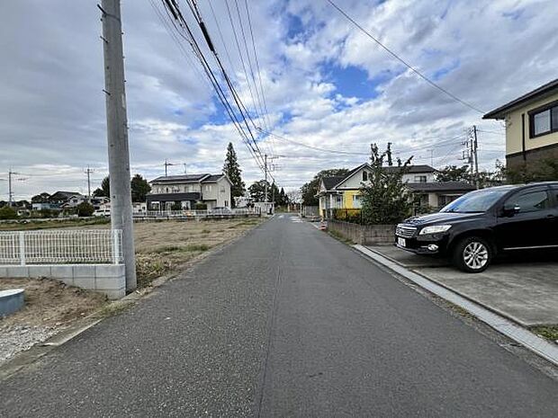 前面道路です。