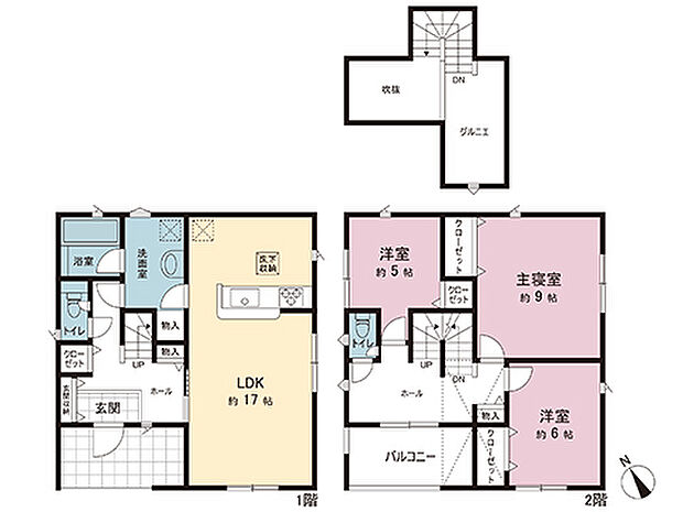 間取図です。図面と異なる場合は現況を優先させていただきます。