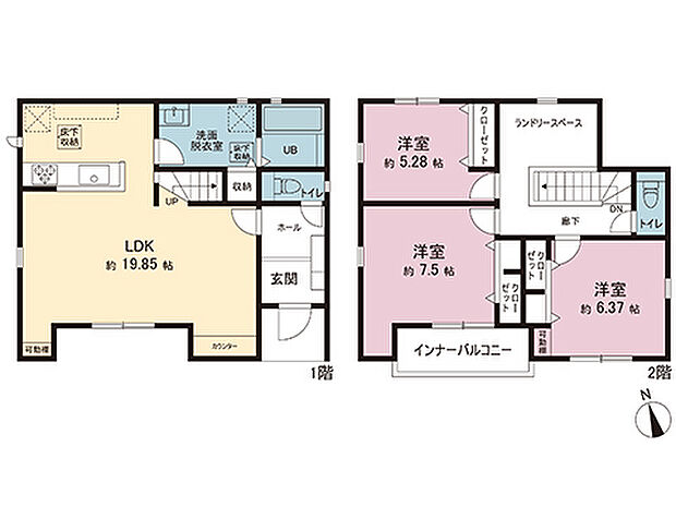 間取図です。図面と異なる場合は現況を優先させていただきます。