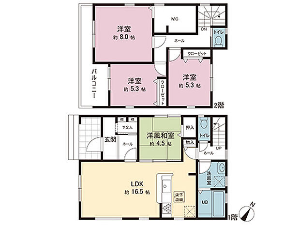 間取図です。図面と異なる場合は現況を優先させていただきます。