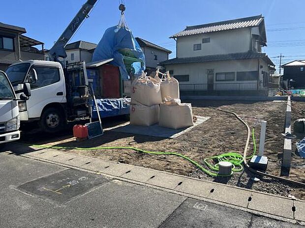 一生懸命建築中です。完成が楽しみですね。