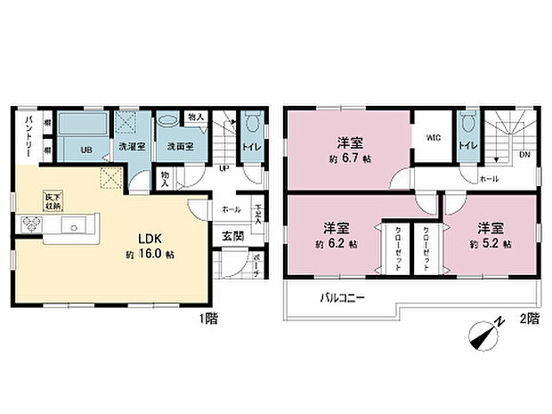 間取図です。図面と異なる場合は現況を優先させていただきます。