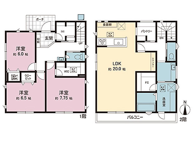 間取図です。図面と異なる場合は現況を優先させていただきます。
